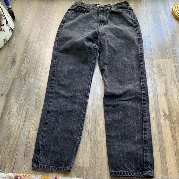 ~VINTAGE~ Liz Claiborne Black High Waisted Mom Jeans - Picture 8 of 8